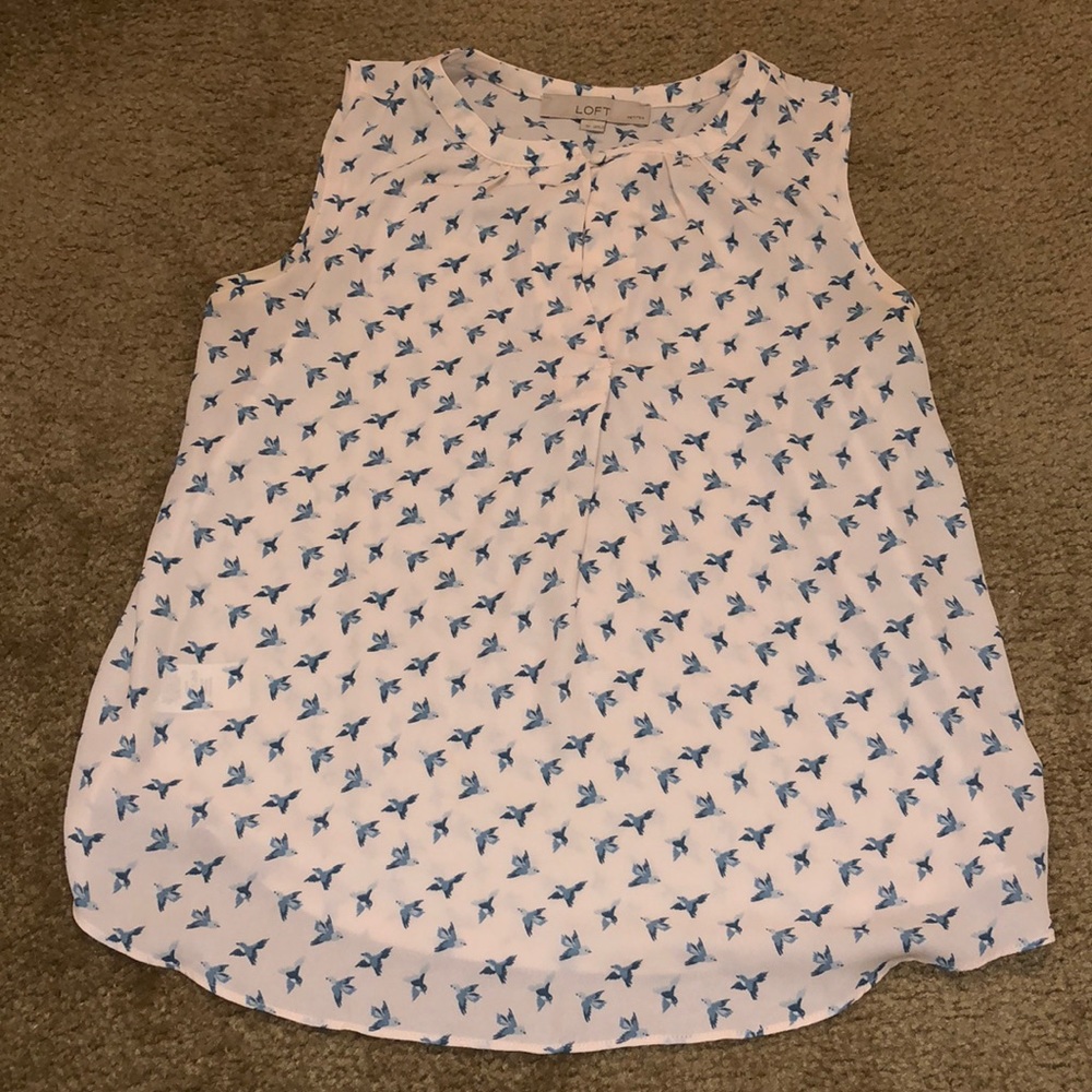 Women’s Loft hummingbird dress shirt